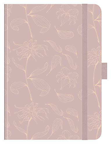 Premium Timer Big "Rose Gold Flowers" 2020: Hochwertiger Buchkalender. Terminplaner mit Wochenkalendarium, Gummiband und Stifthalter. 12 x 17 cm