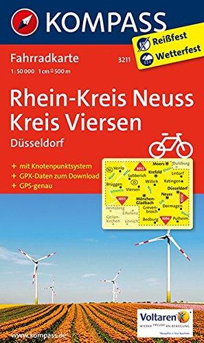 Rhein-Kreis Neuss - Kreis Viersen: Fahrradkarte 1:50000 mit GPX-Daten zum Download. (KOMPASS-Fahrradkarten Deutschland, Band 3211)