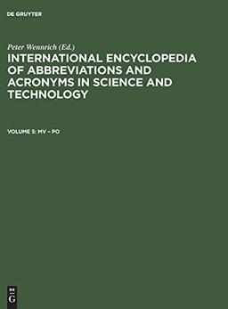 Mv – Po (International Encyclopedia of Abbreviations and Acronyms in Science and Technology)