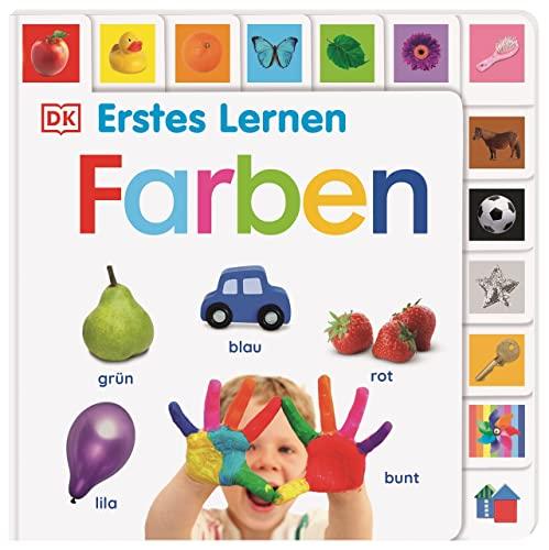 Erstes Lernen. Farben: Pappbilderbuch mit Griff-Register und über 250 Fotos ab 1 Jahr