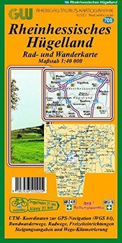 705 Rheinhessisches Hügelland: Rad- und Wanderkarte 1:40000