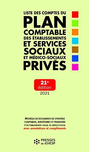 Liste des comptes du plan comptable des établissements et services sociaux et médico-sociaux privés : modèles de documents de synthèse comptables, budgétaires et financiers d'un établissement social ou médico-social avec annotations et compléments