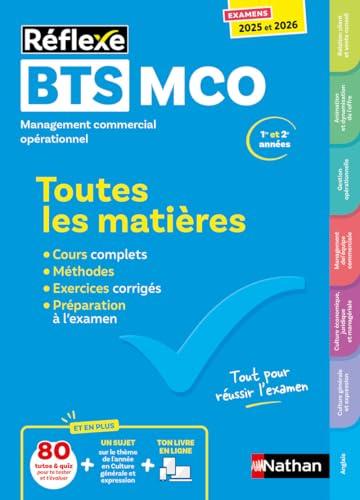 BTS MCO management commercial opérationnel, 1re et 2e années : toutes les matières : examens 2025 et 2026