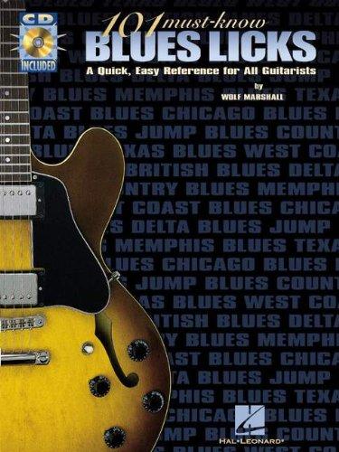 101 Must-Know Blues Licks Tab Book/Cd