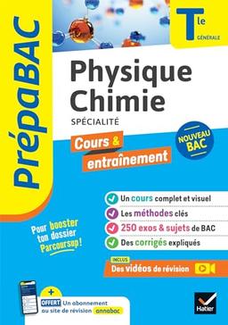 Physique chimie spécialité, terminale générale : nouveau bac