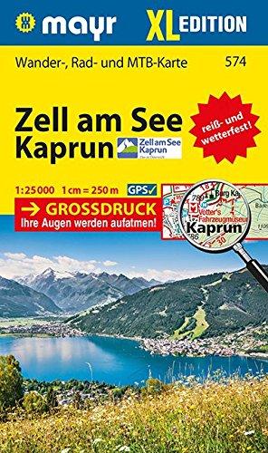 Zell am See - Kaprun XL: Wander-, Rad- und Mountainbikekarte. GPS-genau. 1:25000 (Mayr Wanderkarten)