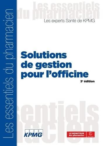 Solutions de gestion pour l'officine