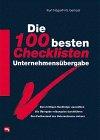 Die 100 besten Checklisten Unternehmensübergabe