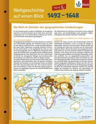 Weltgeschichte auf einen Blick: 1492-1648