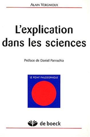 L'explication dans les sciences