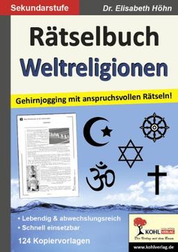 Rätselbuch Weltreligionen: Gehirnjogging mit anspruchsvollen Rätseln!