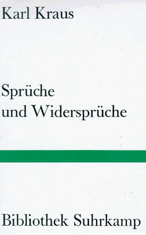 Sprüche und Widersprüche.