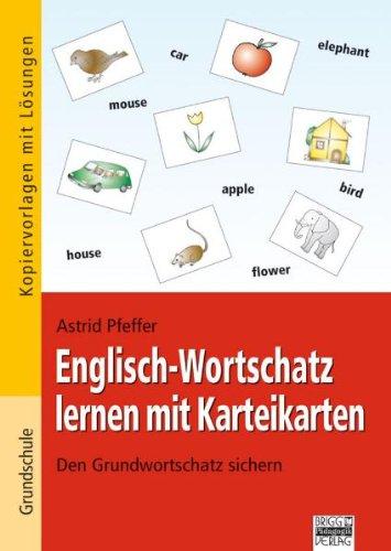 Englisch-Wortschatz lernen mit Karteikarten