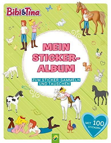 Bibi & Tina Mein Stickeralbum mit 100 Stickern: 24 beschichtete Seiten für das einfache Ablösen und Tauschen deiner Stickersammlung | Ab 3 Jahren