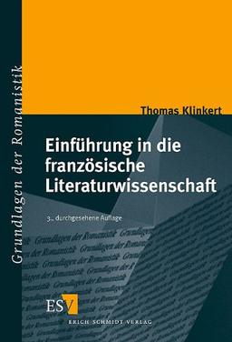 Einführung in die französische Literaturwissenschaft