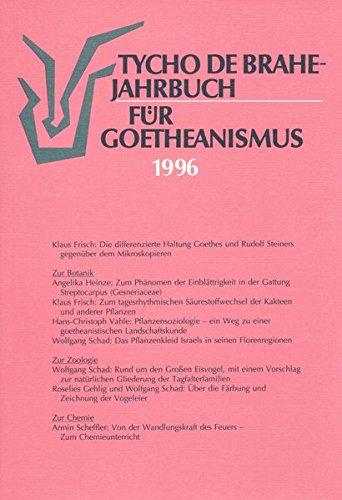 Tycho de Brahe-Jahrbuch für Goetheanismus / Tycho de Brahe-Jahrbuch für Goetheanismus: 1996