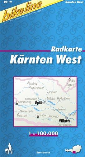 Radkarte Österreich. 1:100000: Bikeline Radkarte Kärnten West . 1 : 75.000. Bl. 19, GPS-tauglich mit UTM-Netz