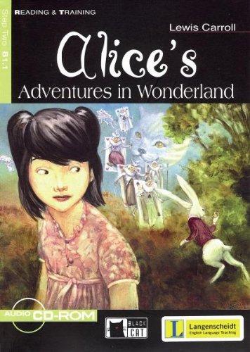 Alice´s Adventures in Wonderland - Buch mit Audio-CD-ROM (Black Cat Reading & Training - Step 2)