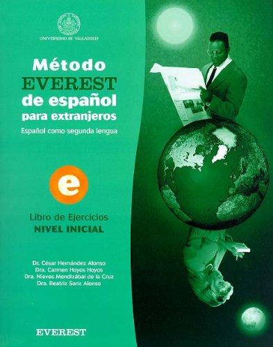 Método EVEREST de español para extranjeros. Nivel inicial. Libro de ejercicios