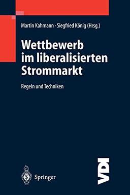 Wettbewerb im Liberalisierten Strommarkt: Regeln und Techniken (VDI-Buch)