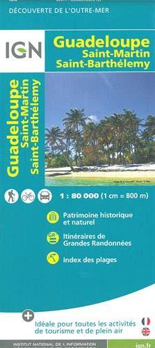 Guadeloupe 1 : 80 000: Saint-Martin, Saint-Barthélemy