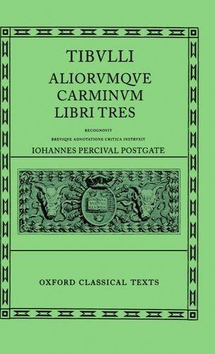 Carminum Libri Tres (Oxford Classical Texts)