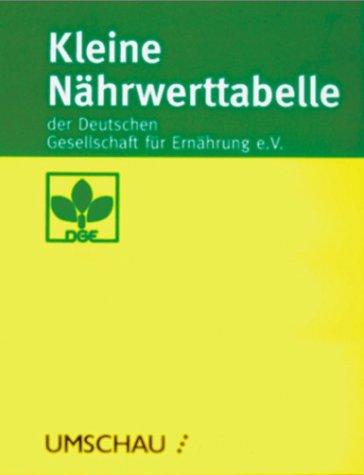 Kleine Nährwerttabelle der Deutschen Gesellschaft für Ernährung