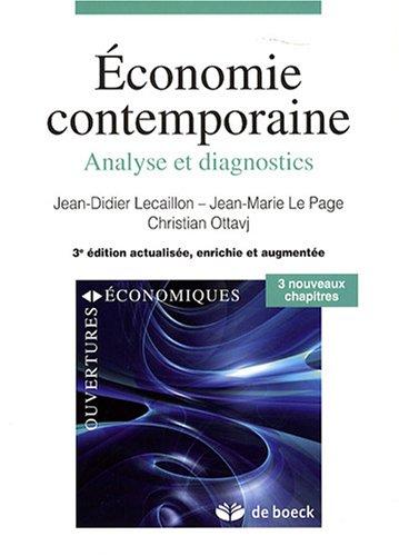 Economie contemporaine : analyse et diagnostics