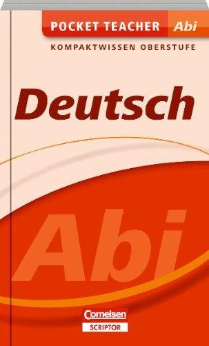 Pocket Teacher Abi Sekundarstufe II Deutsch