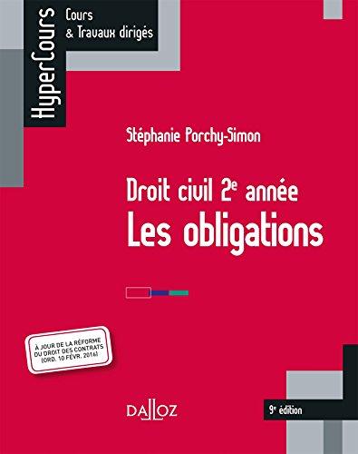 Les obligations : droit civil, 2e année