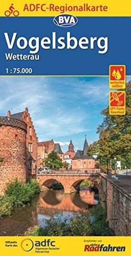 ADFC-Regionalkarte Vogelsberg Wetterau mit Tagestouren-Vorschlägen, 1:75.000, 1:75.000, reiß- und wetterfest, GPS-Tracks Download (ADFC-Regionalkarte 1:75000)