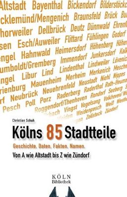 Kölns 85 Stadtteile