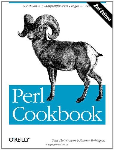 Perl Cookbook: Solutions and Examples for Perl Programmers