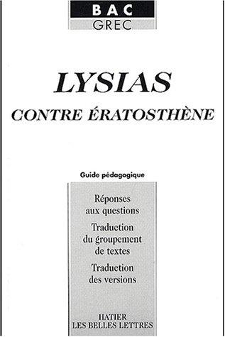 Lysias, Contre Eratosthène : guide pédagogique