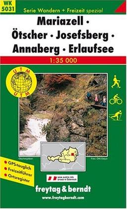 WK 5031 Mariazell, Ötscher, Josefsberg, Annaberg, Erlaufsee 1 : 35 000