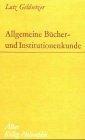 Allgemeine Bücher- und Institutionenkunde für das Philosophiestudium