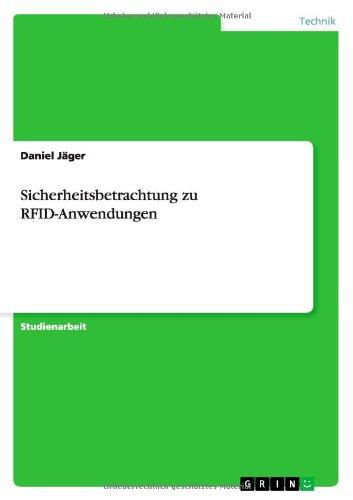 Sicherheitsbetrachtung zu RFID-Anwendungen