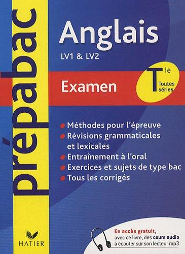 Anglais LV1 & LV2 Tle toutes séries : examen