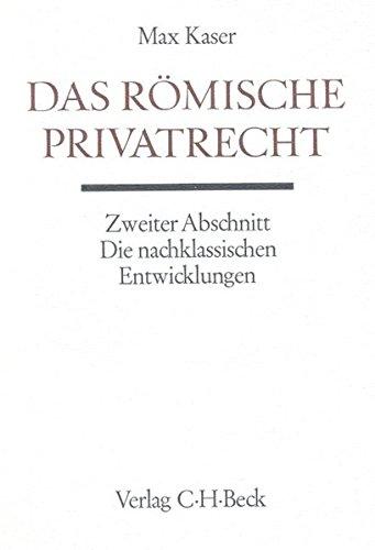 Handbuch der Altertumswissenschaft, Bd.3/3, Das römische Privatrecht