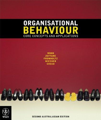 Organisational Behaviour: Core Concepts