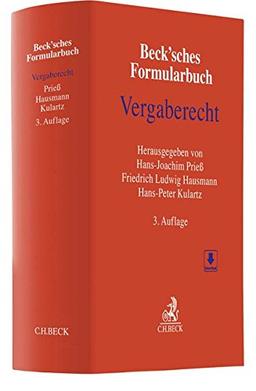 Beck'sches Formularbuch Vergaberecht