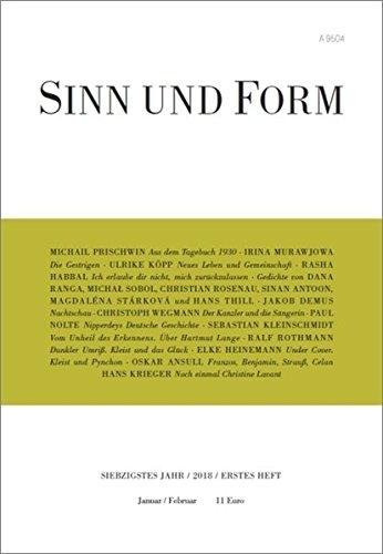 Sinn und Form 1/2018