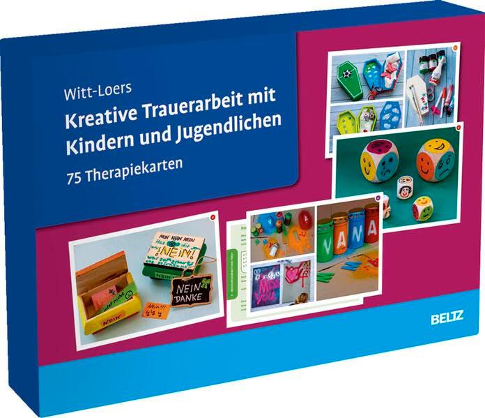 Kreative Trauerarbeit mit Kindern und Jugendlichen: 75 Therapiekarten. Mit 24-seitigem Booklet in hochwertiger Klappkassette, Kartenformat 16,5 x 24 cm (Beltz Therapiekarten)