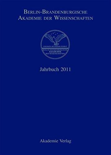 Berlin-Brandenburgische Akademie der Wissenschaften. Jahrbuch: Jahrbuch 2011