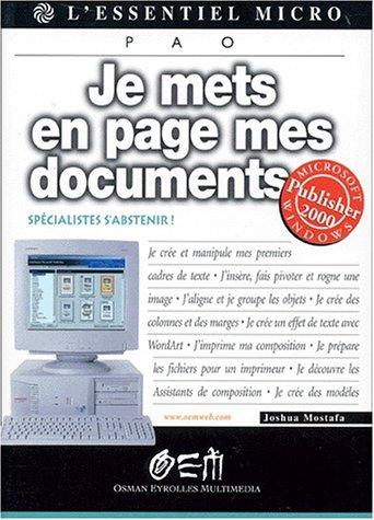 Je mets en page mes documents avec Publisher 2000