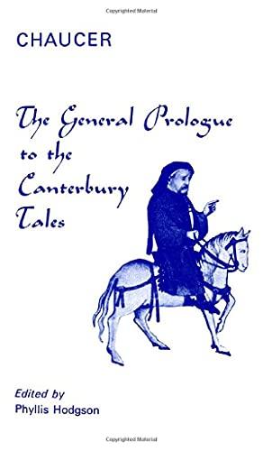 General Prologue to the Canterbury Tales (Athlone Press Texts for Schools and Colleges)