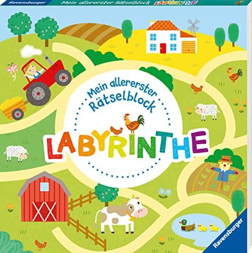 Ravensburger Mein allererster Rätselblock - Labyrinthe - Rätselblock für Kinder ab 3 Jahren