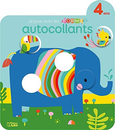 Je joue avec les formes, autocollants : éléphant : 4 ans