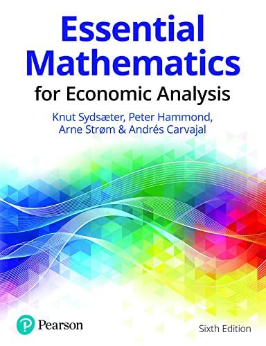 Essential Mathematics for Economic Analysis