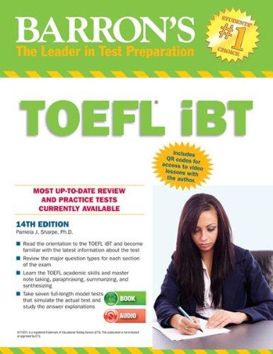 Barron's TOEFL iBT, w. 10 Audio-CDs (Barron's Toefl Ibt (Book & CD-Rom))